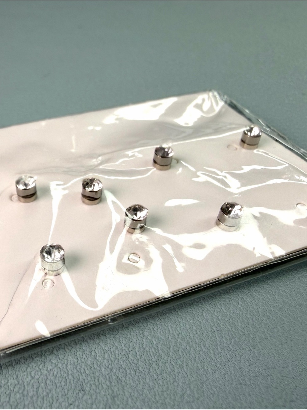 Clear Crystal Stud Earrings - Multipack